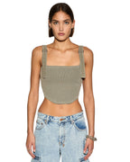 WOMENS SYNDICATE BUCKLE TANK ASH FASHION TOPS