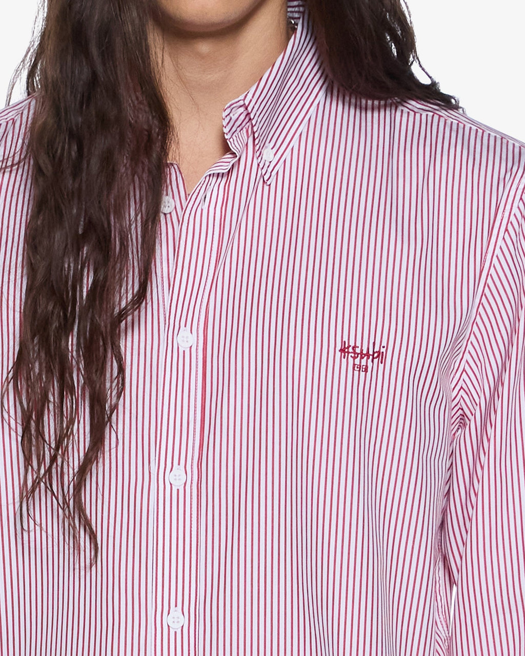 MENS KADE LS SHIRT RED-WHITE SHIRTS