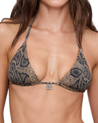 WOMENS BADDIE TRIANGLE BIKINI SNAKEBITE BIKINI