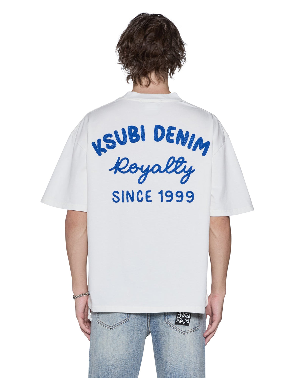 MENS ROYALTY HALEN SS TEE VINTAGE WHITE TEES