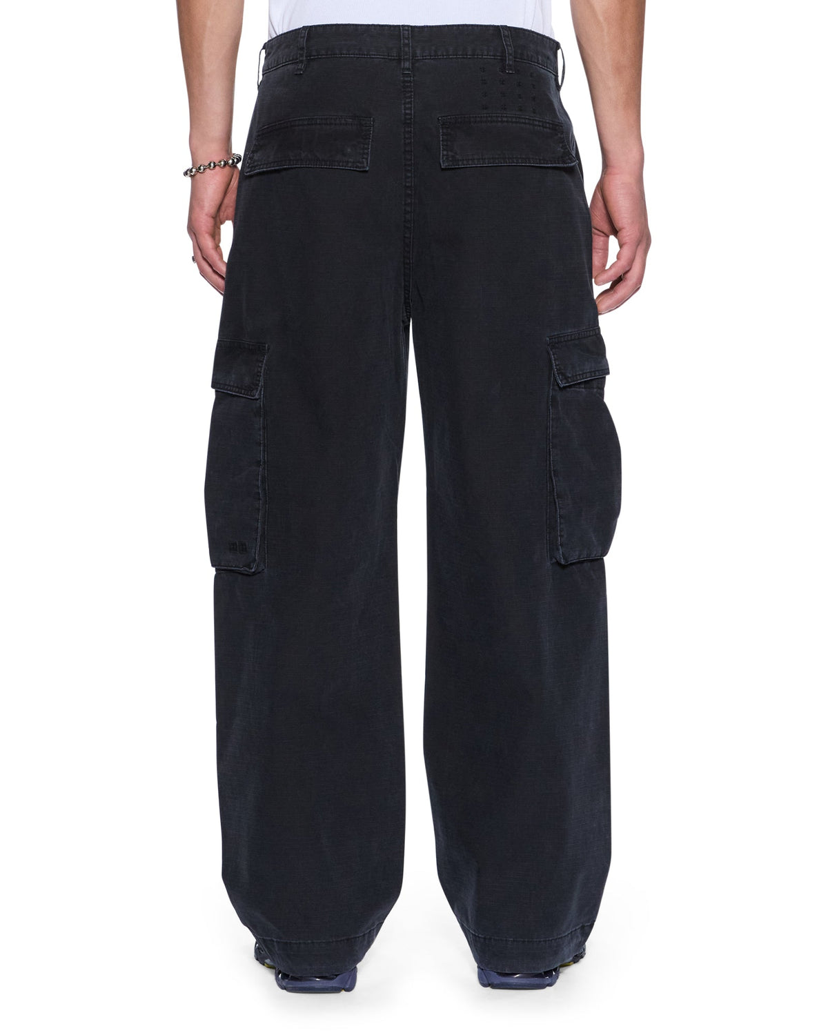 MENS MAXX FUGITIVE CARGO WORN BLACK PANTS
