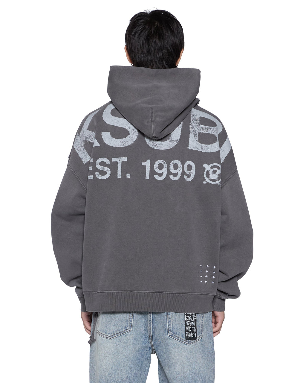 MENS STATE EKCESS HOODIE BLACK FADE FLEECE
