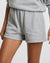 WOMENS  3 X 4 TRAK SHORT GREY MARL RELAXED WALKSHORTS