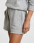 WOMENS  3 X 4 TRAK SHORT GREY MARL RELAXED WALKSHORTS