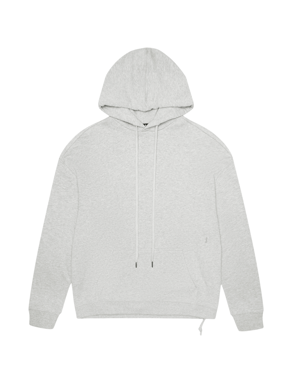 MENS 4 X 4 BIGGIE HOODIE GREY MARLE FLEECE