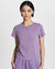 WOMENS  3 X 4 MINI TEE LILAC FITTED TEES