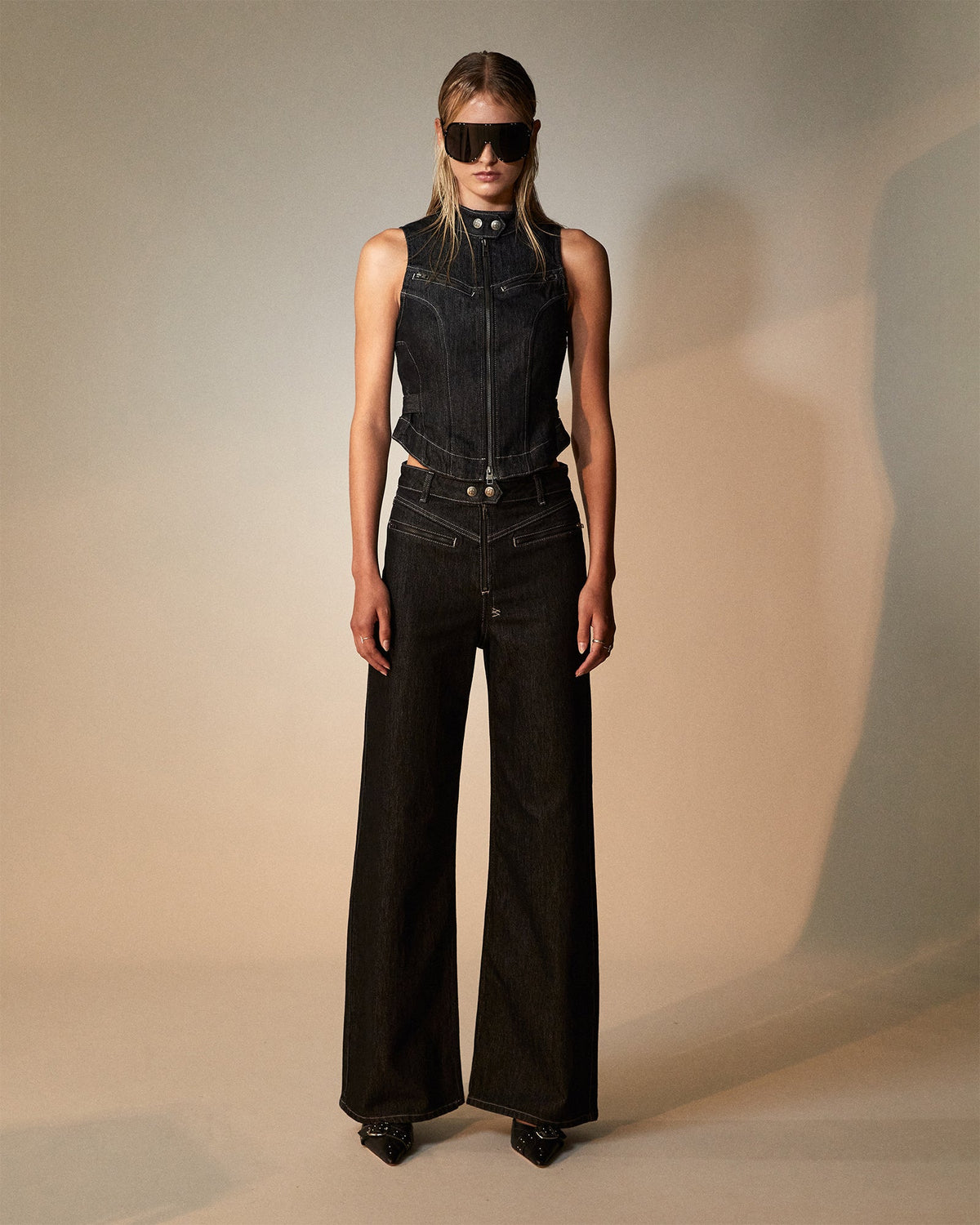 WOMENS PARADIGM GILET MIDNIGHT FASHION TOPS