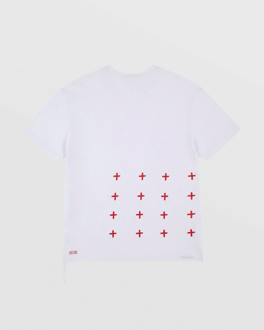 MENS 4X4 BIGGIE SS TEE WHITE/RED TEES