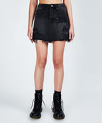 WOMENS MINI MOSS RECALL BLACK SKIRTS