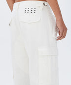 Mens Raws Cargo Pant White Pants - White
