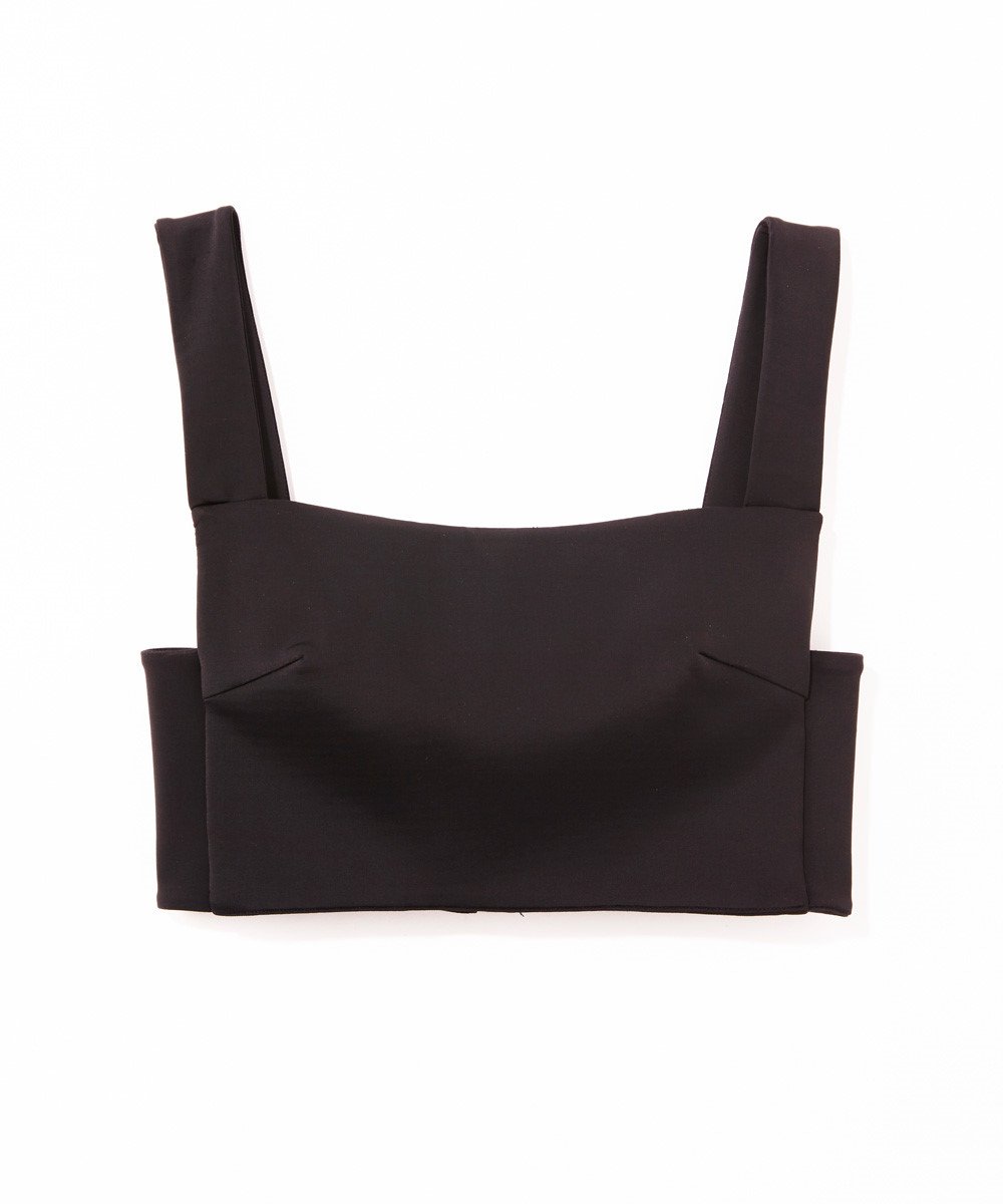 WOMENS RACY CROP TOP BLACK FLASH FASHION TOPS
