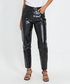 Womens Pointer Jean Metal Relaxed Tapered Denim Jeans - Black