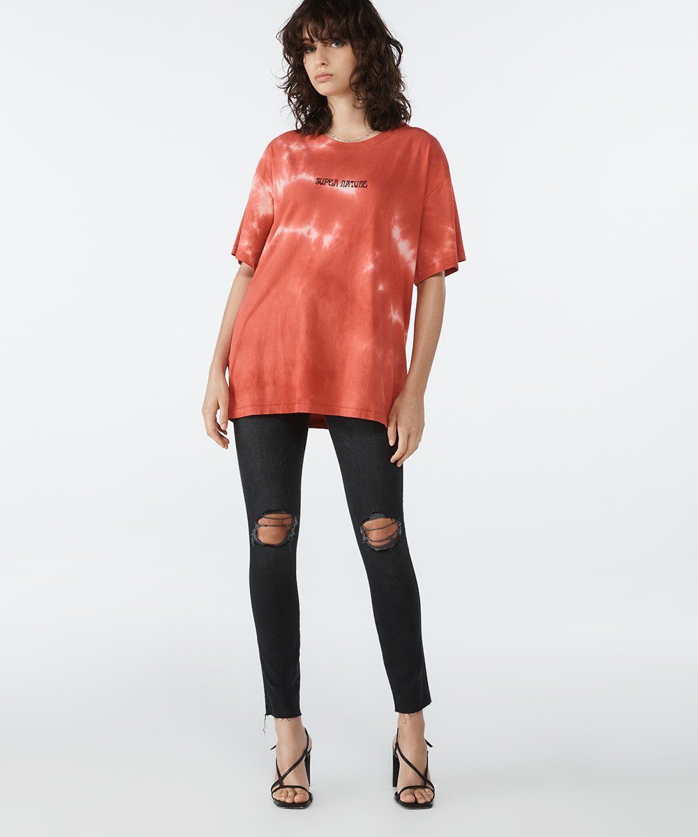 SUPER NATURE SS TEE RED DYE