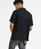 MENS DOWNTOWN SS SHIRT BLACK RED SHIRTS