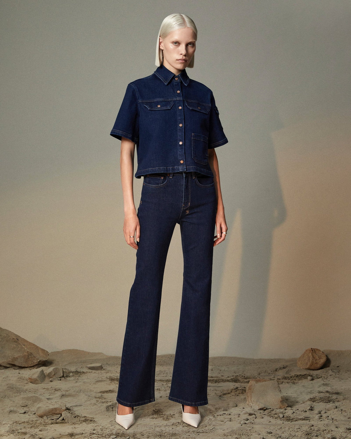 Womens Soho Legacy Flare Denim Jeans - Denim