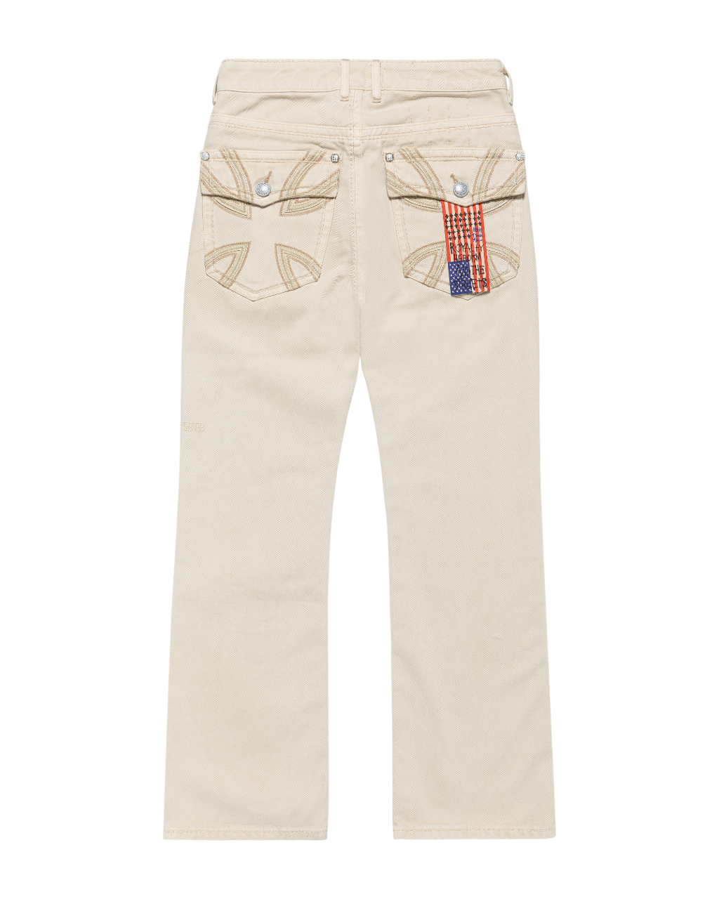 MENS KSUBI X ALICE HOLLYWOOD TORO IVORY DENIM JEANS