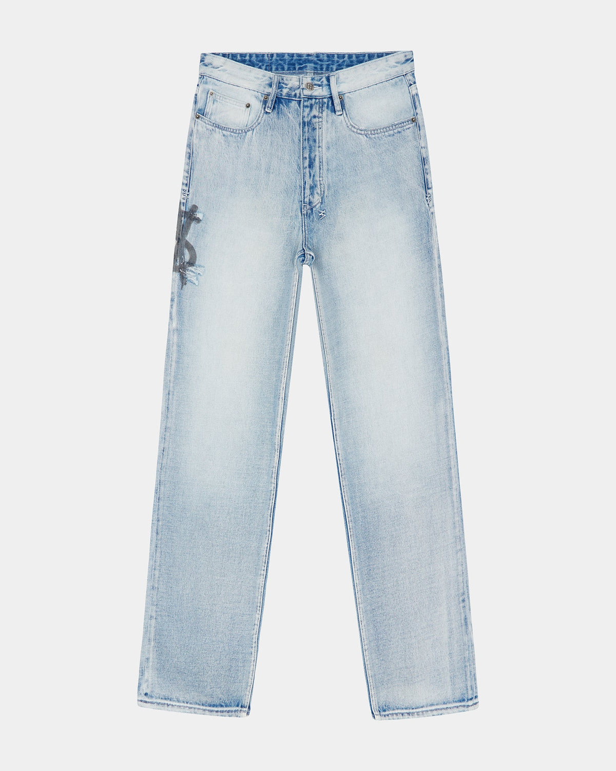 Mens Anti K Lock Up Phase Out Relaxed Denim Jeans - Denim