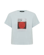 WOMENS ART TRIP SHRUNKEN CUT OUT TEE ICE MIST TEES