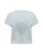 WOMENS ART TRIP SHRUNKEN CUT OUT TEE ICE MIST TEES