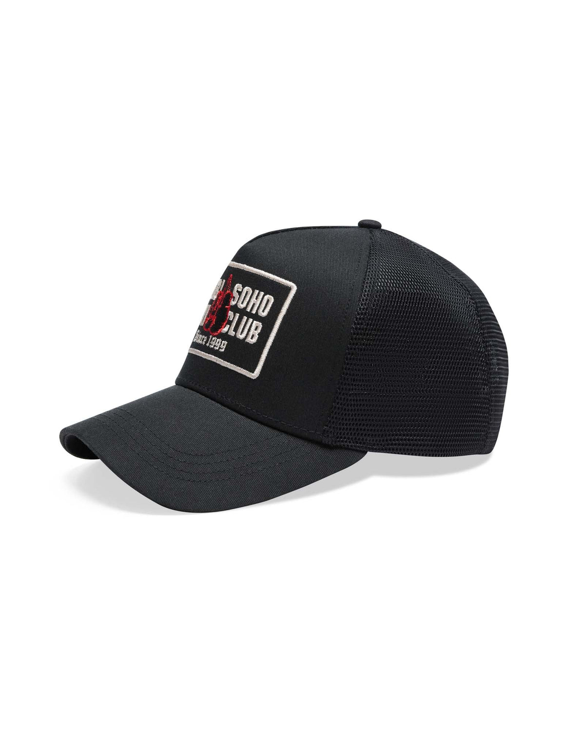 Club Hi Profile Trucker Black Headwear - Black