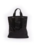 MADE IN HEAVEN NYLON LEATHER TOTE BLACK BAGS