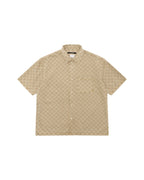 MENS BOX DENIM SS SHIRT TAN SHIRTS