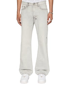 MENS BRONKO WHITE SNOW DENIM JEANS