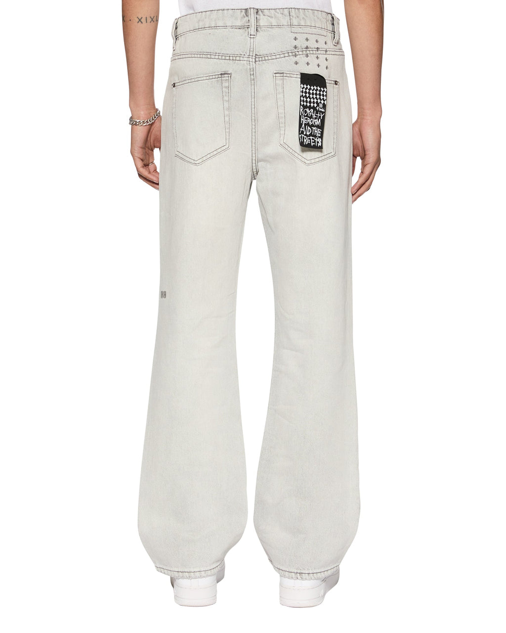 MENS BRONKO WHITE SNOW DENIM JEANS
