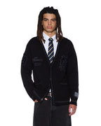 MENS PLAYOFF CARDIGAN BLACK KNITWEAR