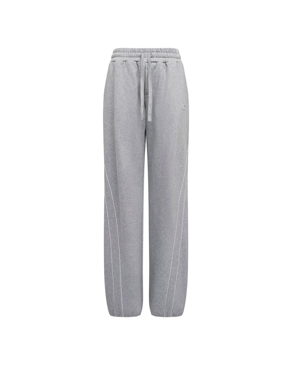 Womens Carter Wide Trakpant Grey Marle Regular Pants - Grey