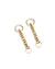  KRYSTAL CHAINLINK HUGGIE EARINGS GOLD JEWELLERY