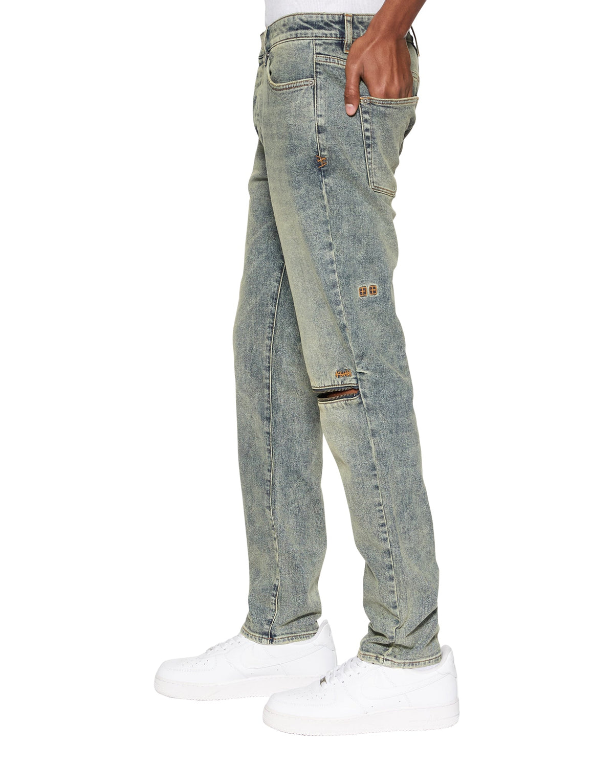 MENS CHITCH STAGE DIVE CAGED DENIM JEANS