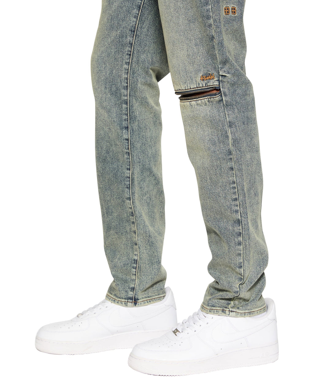 MENS CHITCH STAGE DIVE CAGED DENIM JEANS
