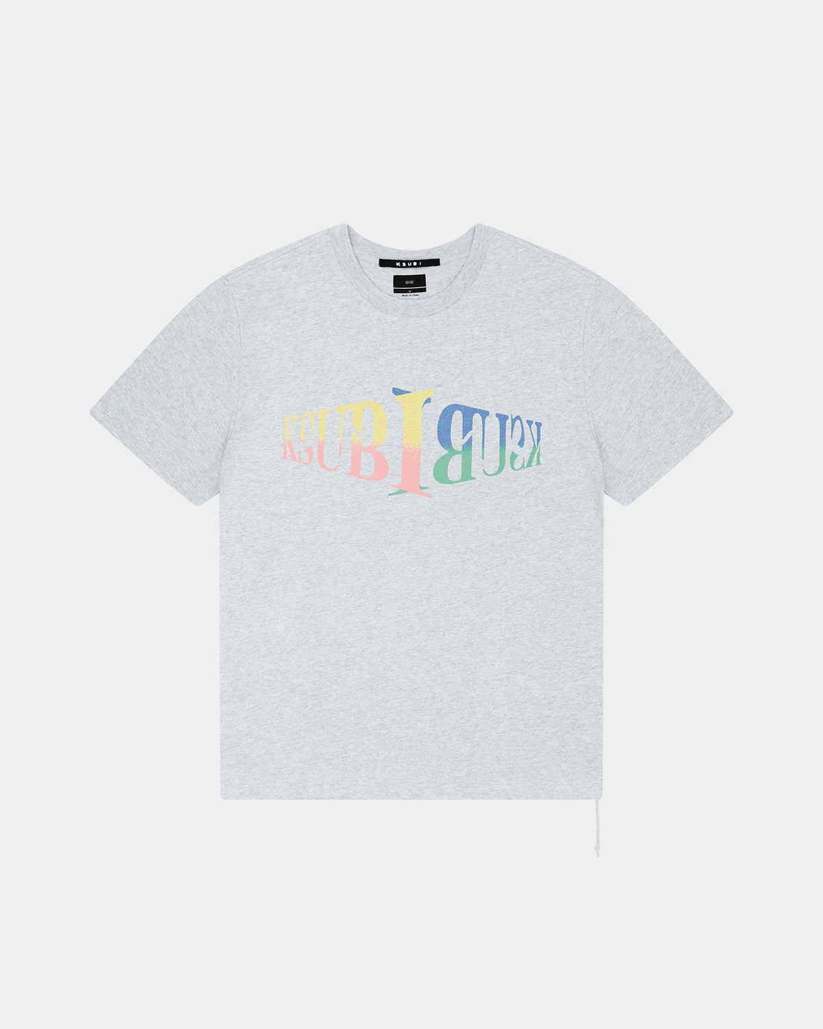 Mens Crossroads Kash Ss Tee Grey Marle Regular Tees - Grey