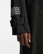 Womens Cypher Trench Coat Black Regular Jackets - Black