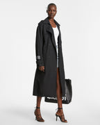 Womens Cypher Trench Coat Black Regular Jackets - Black