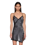 Womens Selma Slip Dress Dark Silver Regular Dresses - Silver