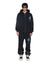 MENS  FALSE IDOLS EKCESS ZIP HOODIE JET BLACK OVERSIZED FLEECE