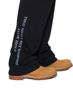 MENS FALSE IDOLS SYNTHESIS TRAK PANT JET BLACK PANTS
