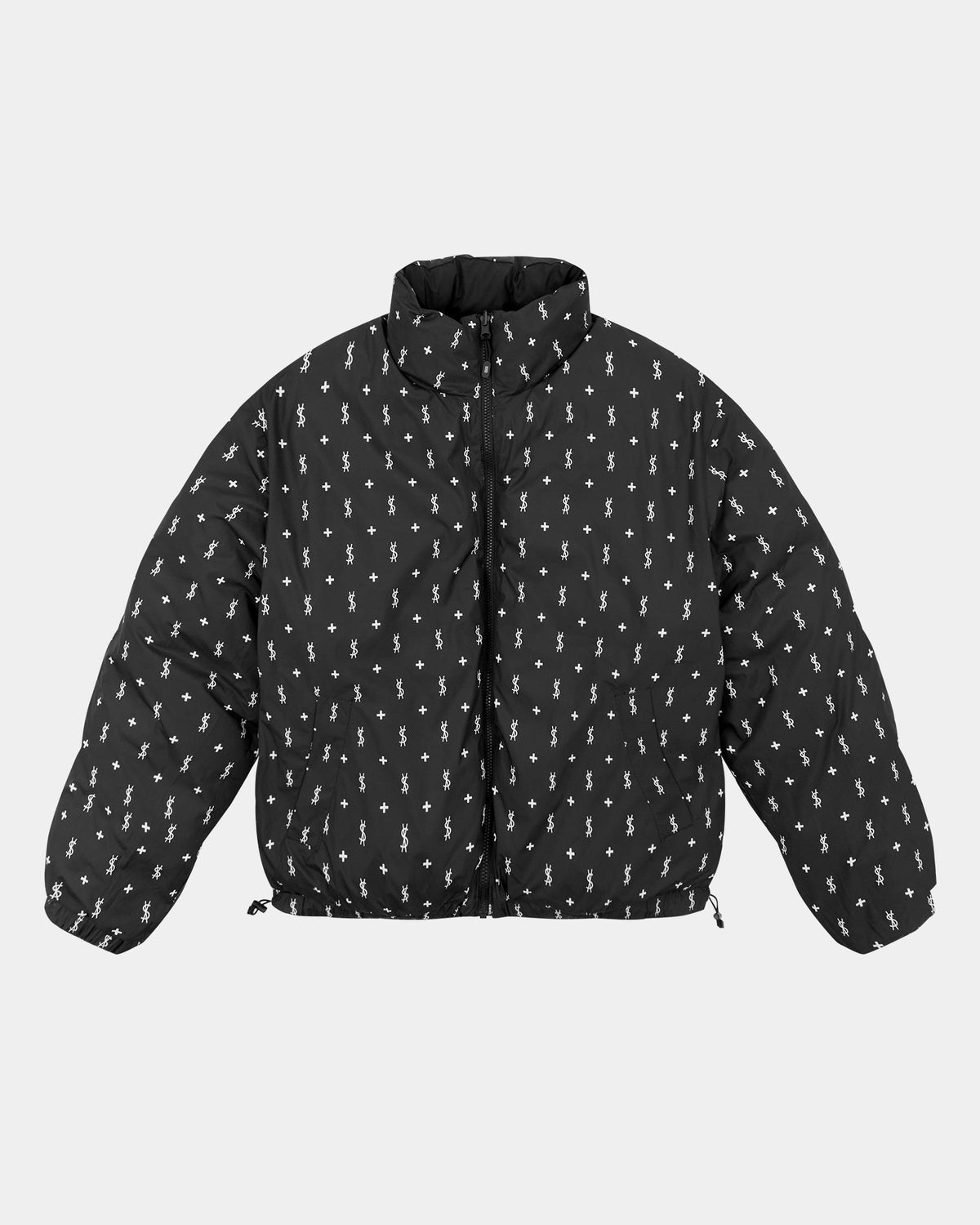 Mens Flight Puffer Jacket Black Regular Jackets - Black