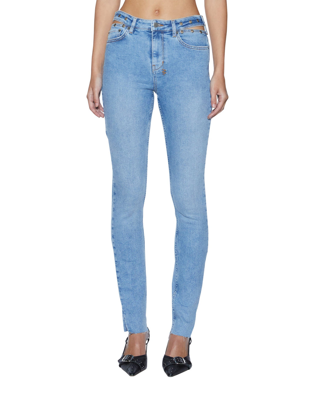 WOMENS HI N WASTED XTRA CHROMA DENIM JEANS