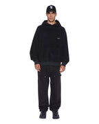Mens 1999 Ekcess Hoodie Jet Black Oversized Fleece - Black