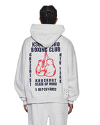 Mens Club Ekcess Hoodie Snow Marle Oversized Fleece - Grey