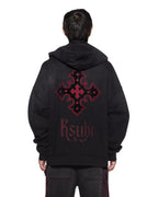 MENS PAISE EKCESS HOODIE BLACK FADE FLEECE