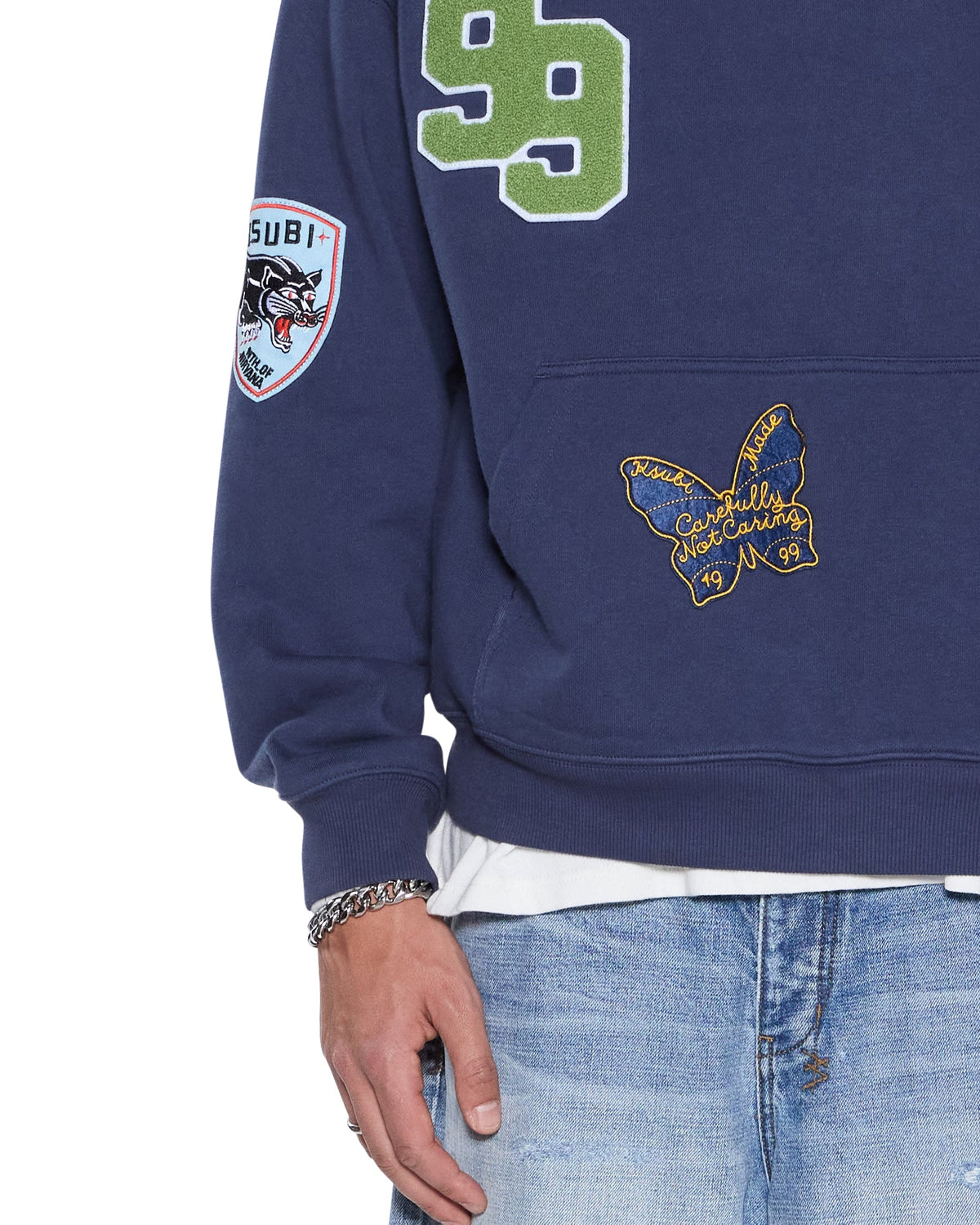 PATCHED EKCESS HOODIE NAVY