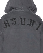 MENS SERPENT EKCESS HOODIE FADED BLACK FLEECE