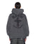 MENS  THORNED EKCESS HOODIE CHARCOAL OVERSIZED FLEECE