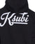 MENS  OUTFIELD EKCESS HOODIE BLACK OVERSIZED FLEECE