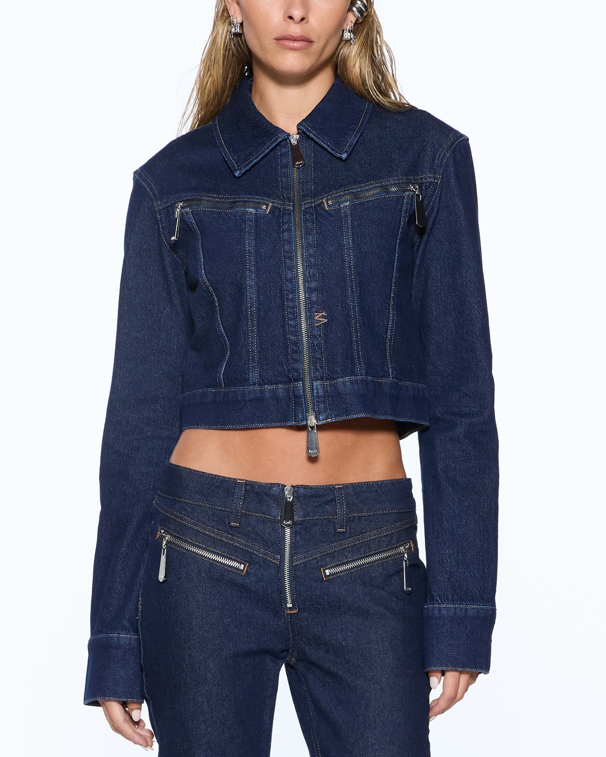 WOMENS SLIM TRUCKER JACKET ORIGINAL RINSE JACKETS