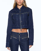 WOMENS SLIM TRUCKER JACKET ORIGINAL RINSE JACKETS